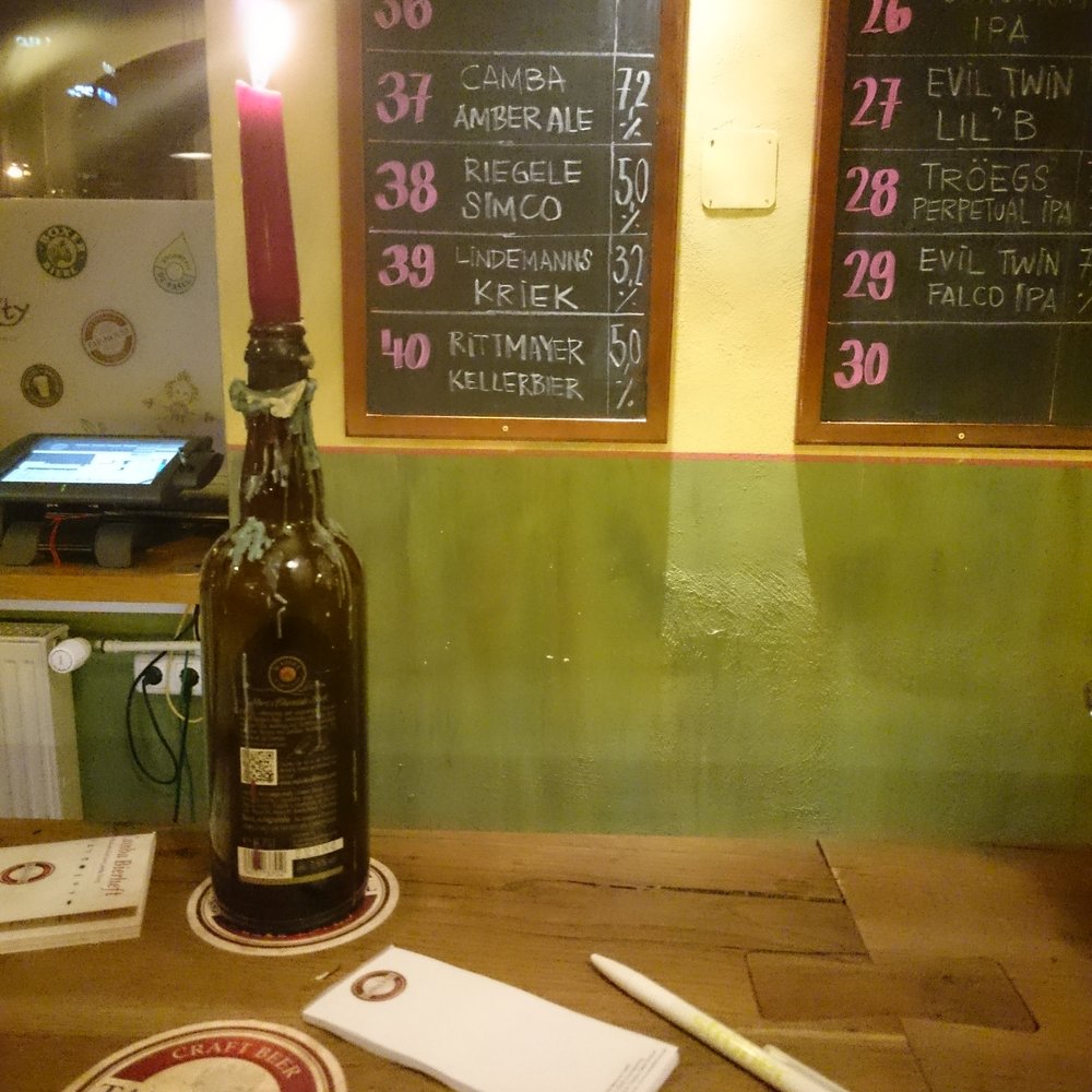 Beer boards and ambience