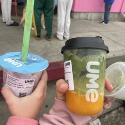 [UMe]Uji Matcha Mango Latte  [UMe] Taro Fresh Milk w/ Boba