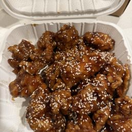 Sesame chicken! The best I've tasted Sesame chicken! The best I've tasted