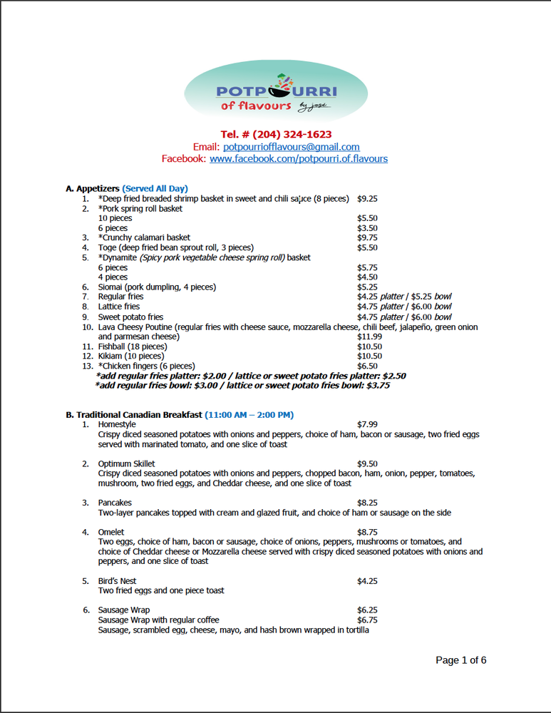 POTPOURRI OF FLAVOURS Updated August 2024 11 Photos 115 4th