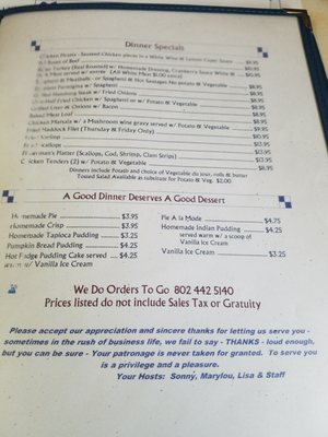 Menu photo 4 Blue Benn Diner Bennington, VT