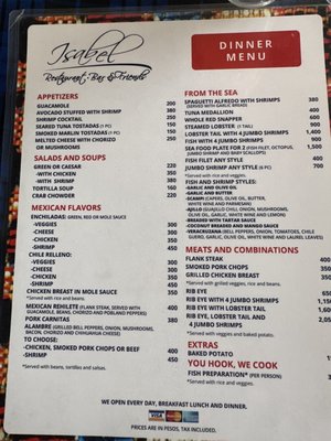 Menu photo 3 Isabel Cabo San Lucas, BCS