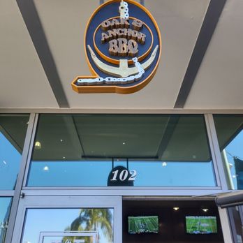 Oak and Anchor BBQ - Partial view of the front entrance - Caterers Near Me