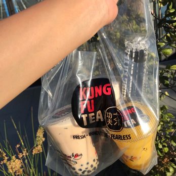Kung Fu Tea - Well-packaged for to-go. - Bubble Tea Near Me - Riverside, California