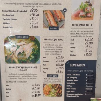 Sidewalk Street Food - Menu as of April 2025 - Vietnamese Near Me - Berkeley, California Sidewalk Street Food - Menu as of April 2025 - Vietnamese Near Me - Berkeley, California