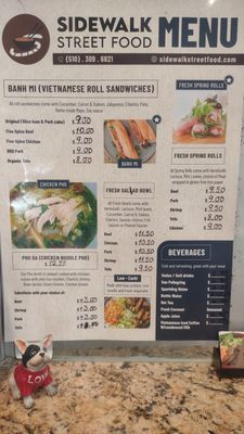 Menu photo 1 Sidewalk Street Food Berkeley, CA Menu photo 1 Sidewalk Street Food Berkeley, CA