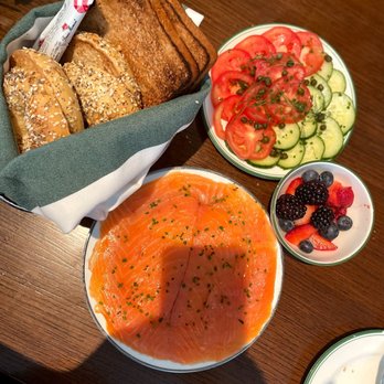 Sadelle's - Lox tower (before they brought the tower display!) - Breakfast & Brunch Near Me - Las Vegas, Nevada