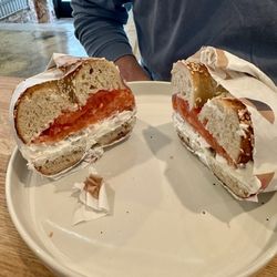 Lox bagel sandwich - perfection