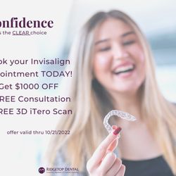 Ridgetop Dental - Sterling - To sign up: Alexandria: 703-971-1919 Reston: 571-313-0607 Sterling: 703-444-9900 #FamilyDentist #Invisalign #Dentist #DentalPractice