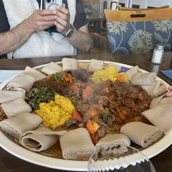 Elilta Restaurant - a plate of food on a table - Eritrean Near Me - Silver Spring, Maryland