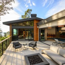 Cari Designs Architecture - Sun Room addition, deck remodel, and interior pool renovation at a Midcentury Modern home in Kensington, CA