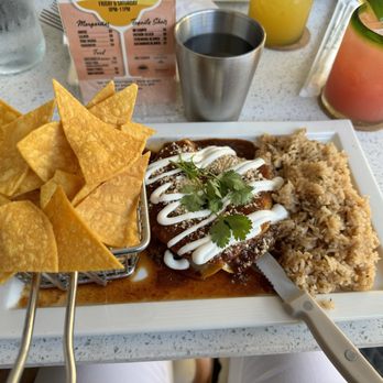 Margaritas - Shredded Beef Enchilada - Mexican Near Me - Honolulu, Hawaii