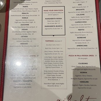 Ribalta - Menu - Pizza Near Me - New York, New York Ribalta - Menu - Pizza Near Me - New York, New York