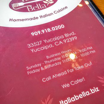 Italia Bella - Sicilian Near Me - Yucaipa, California Italia Bella - Sicilian Near Me - Yucaipa, California