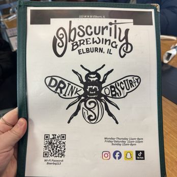 Obscurity Brewing - Breweries Near Me - Elburn, Illinois