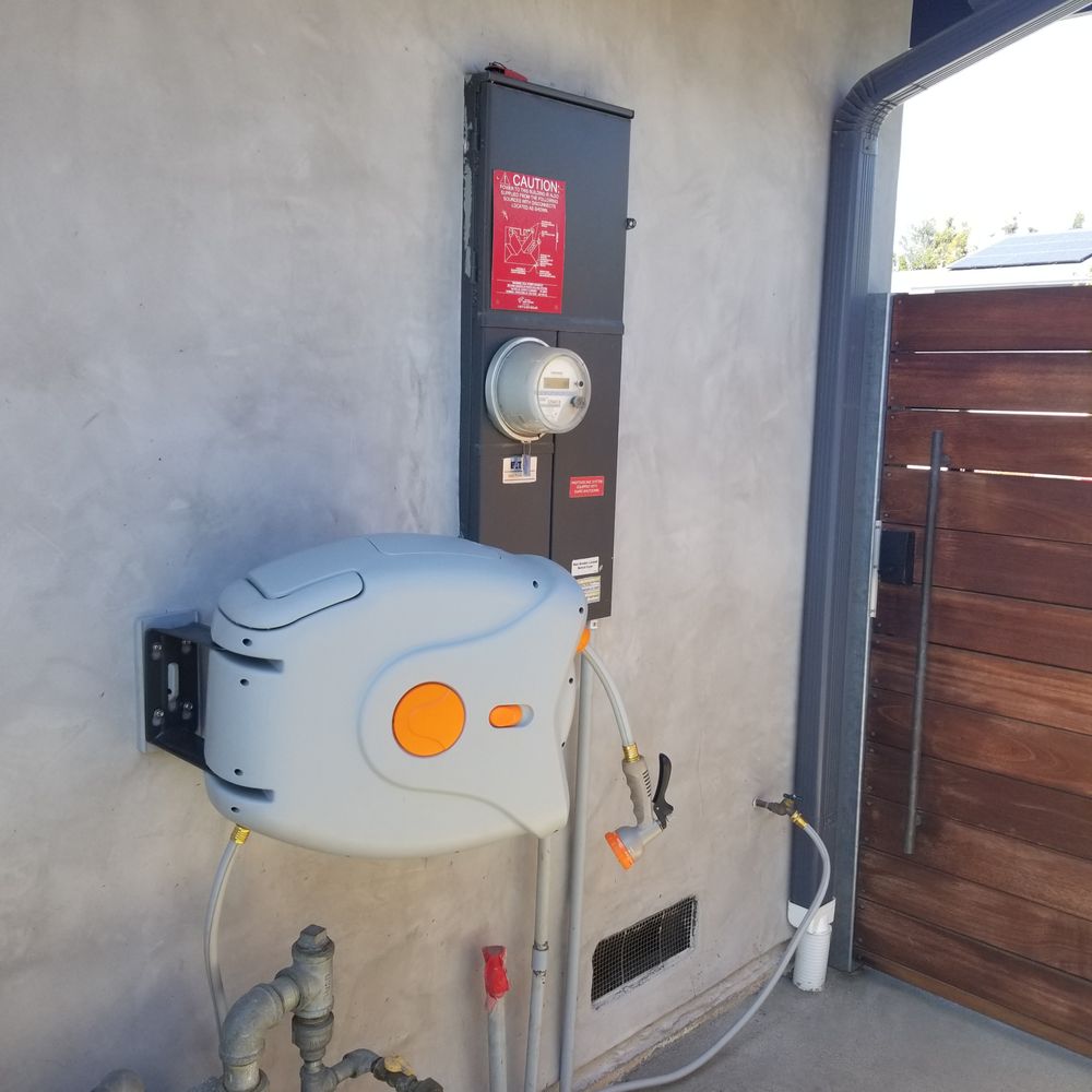 install and mount retractable hose system install and mount retractable hose system