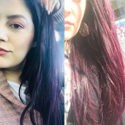 Experimenting with different tones of purple. I always love trying new looks with her! Experimenting with different tones of purple. I always love trying new looks with her!