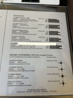 Menu photo 7 Stereoscope Coffee Los Angeles, CA Menu photo 7 Stereoscope Coffee Los Angeles, CA