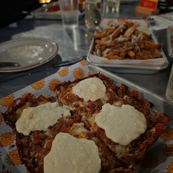 Bricksworth Beer Co - Artie Bucco pizza and Parmesan fries - Brewpubs Near Me - Minneapolis, Minnesota