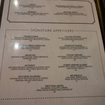 Bricco - Part of menu - Italian Near Me - Boston, Massachusetts