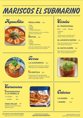 Menu photo 3 Mariscos El Submarino Jackson Heights, NY Menu photo 3 Mariscos El Submarino Jackson Heights, NY