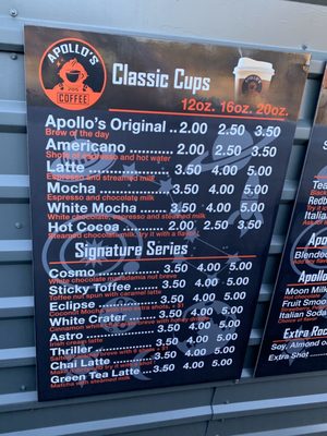 Menu photo 7 Apollo’s Coffee Bulverde, TX