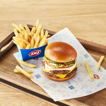Dairy Queen Grill & Chill - a cheeseburger and fries - Ice Cream & Frozen Yogurt Near Me - Bear, Delaware