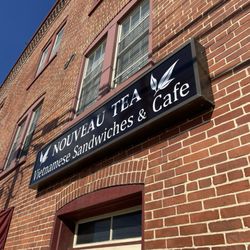 Nouveau Tea - The outside. From the street. On the right.