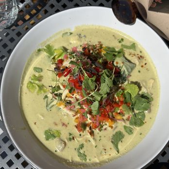 Aaktun Coffee & Bar - green curry chicken - Coffee & Tea Near Me - Durham, North Carolina