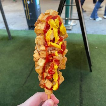 Jongro BBQ - Delicious potato hot dog - Korean Near Me - New York, New York