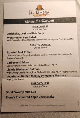 Menu photo 2 Alhambra Theatre & Dining Jacksonville, FL