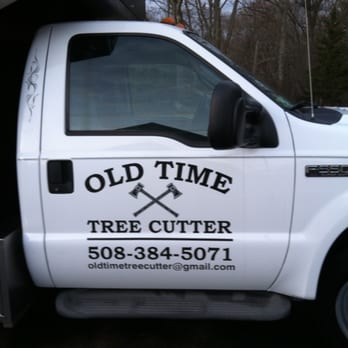 Old Time Tree Cutter - 2014 Old Time Tree Cutter new door lettering. - Tree Services Near Me - Wrentham, Massachusetts Old Time Tree Cutter - 2014 Old Time Tree Cutter new door lettering. - Tree Services Near Me - Wrentham, Massachusetts