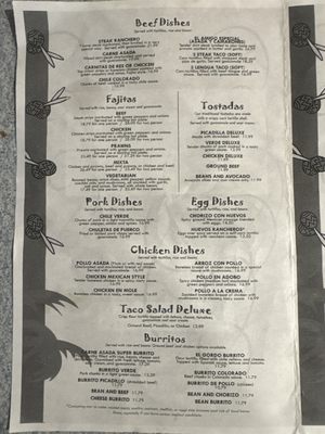 Menu photo 3 Las Maracas Mexican Restaurant Raymond, WA