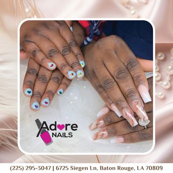 Adore Nails - It's a nail date! Call your bestie, and let's get those nails done with fresh designs that scream friendship vibes! - Nail Salons Near Me - Baton Rouge, Louisiana Adore Nails - It's a nail date! Call your bestie, and let's get those nails done with fresh designs that scream friendship vibes! - Nail Salons Near Me - Baton Rouge, Louisiana