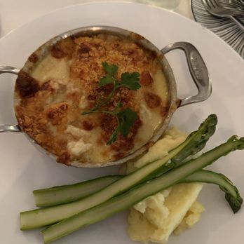 Stella - A Kitchen & Bar - Oh, my, we ladies opted for the Seafood Imperial-delightful variety served w mashed spuds and asparagus - New American Near Me - Lakewood, New York Stella - A Kitchen & Bar - Oh, my, we ladies opted for the Seafood Imperial-delightful variety served w mashed spuds and asparagus - New American Near Me - Lakewood, New York