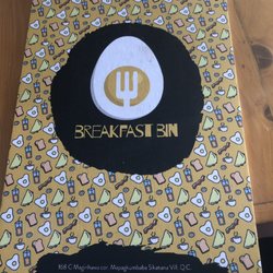 The Breakfast Bin - Menu front