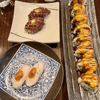 Yoshitomo - aburi wagyu ($12.5) & yaki gindara ($8.5) & simba ($12) - Sushi Bars Near Me - Omaha, Nebraska Yoshitomo - aburi wagyu ($12.5) & yaki gindara ($8.5) & simba ($12) - Sushi Bars Near Me - Omaha, Nebraska