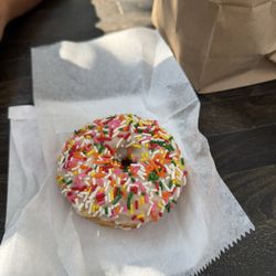 Vanilla Sprinkle Donut