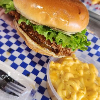BirdTalk Chicken & Hibachi - Honey chicken sandwich and mac - Chicken Shop Near Me - Tempe, Arizona BirdTalk Chicken & Hibachi - Honey chicken sandwich and mac - Chicken Shop Near Me - Tempe, Arizona