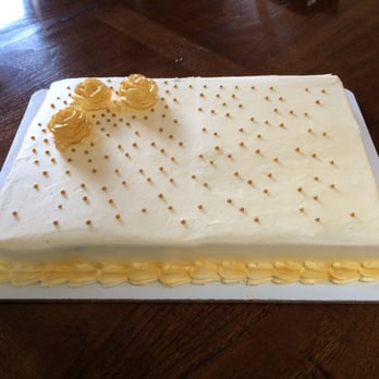 Schnucks Savoy - Half-sheet cake made by Gail to my design - three gold roses with gold candies streaming across the cake. The best cream cheese frosting! - Grocery Near Me - Savoy, Illinois Schnucks Savoy - Half-sheet cake made by Gail to my design - three gold roses with gold candies streaming across the cake. The best cream cheese frosting! - Grocery Near Me - Savoy, Illinois
