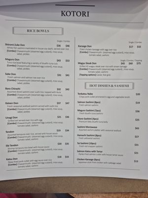 Menu photo 5 Kotori Authentic Japanese Restaurant Aurora, ON Menu photo 5 Kotori Authentic Japanese Restaurant Aurora, ON