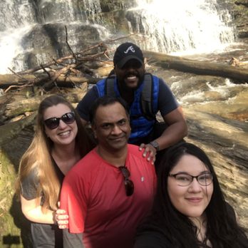 Station Cove Falls - Jessica L and her awesome +1 Harrison, Kiran T and me - Hiking Near Me - Walhalla, South Carolina Station Cove Falls - Jessica L and her awesome +1 Harrison, Kiran T and me - Hiking Near Me - Walhalla, South Carolina