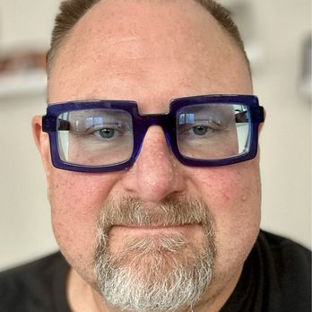 Artisan Optical - Frame purchased in Paris and blue gradient tint added with sapphire transition done by Artisan Optical - Eyewear & Opticians Near Me - Denver, Colorado