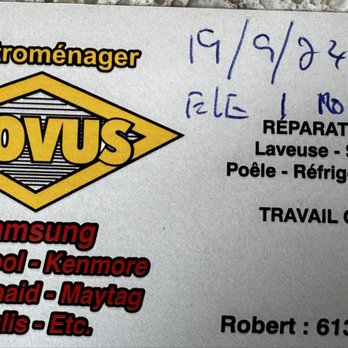 Novus - Business card - Appliances & Repair Near Me Novus - Business card - Appliances & Repair Near Me