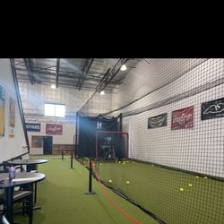 Hitters - Two batting cages that can do fast pitch and slow pitch baseball and softball. Also adult beverages and small eats.