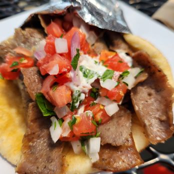 Samos Greek Island Grill - a pita with meat and tomatoes - Greek Near Me - Baltimore, Maryland Samos Greek Island Grill - a pita with meat and tomatoes - Greek Near Me - Baltimore, Maryland