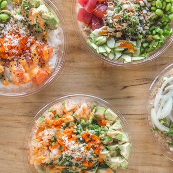 Poke Bros - Build Your Own Bowl:
Mix and match your base, protein, ingredients, flavors, and toppings of choice. - Poke Near Me - Crown Point, Indiana Poke Bros - Build Your Own Bowl:
Mix and match your base, protein, ingredients, flavors, and toppings of choice. - Poke Near Me - Crown Point, Indiana