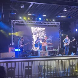 The stage at seaport