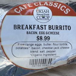 Ukiah Natural Foods Co-op - 6/16/2025:  Purchasing breakfast.