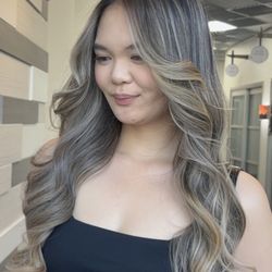 eNVy Hair Studio - Cool Toned Balayage done by Jocelyn! (;